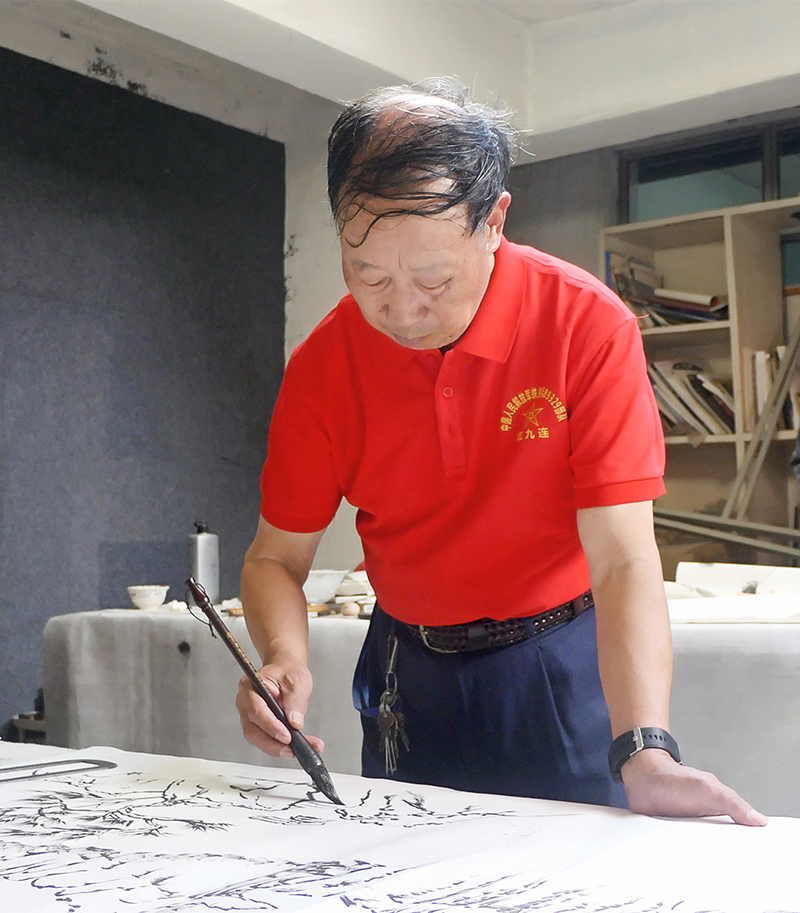 大家小院里的墨香中秋—— 临沂融媒《沂蒙风采》“大家小院” 书画笔会直播圆满举行 第 3 张